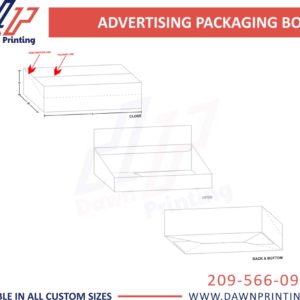 Custom 3D Advertising Boxes Template - Dawn Printing