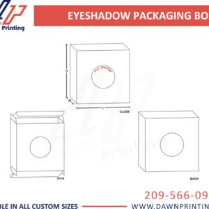Eye Shadow Packaging Template boxes - Dawn Printing UK