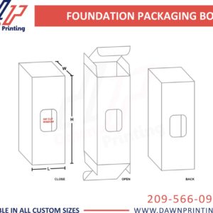 Dawn Printing - 3D Custom Foundation Boxes With Clear Window