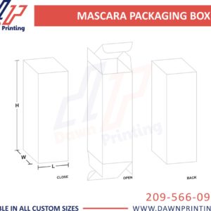 3D Customized Mascara Box Design Template - Dawn Printing