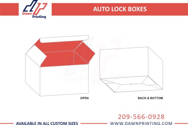 Custom AUTO LOCK Packaging BOX - Dawn Printing