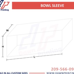 3D Bowl Sleeves For Boxes - Dawn Printing