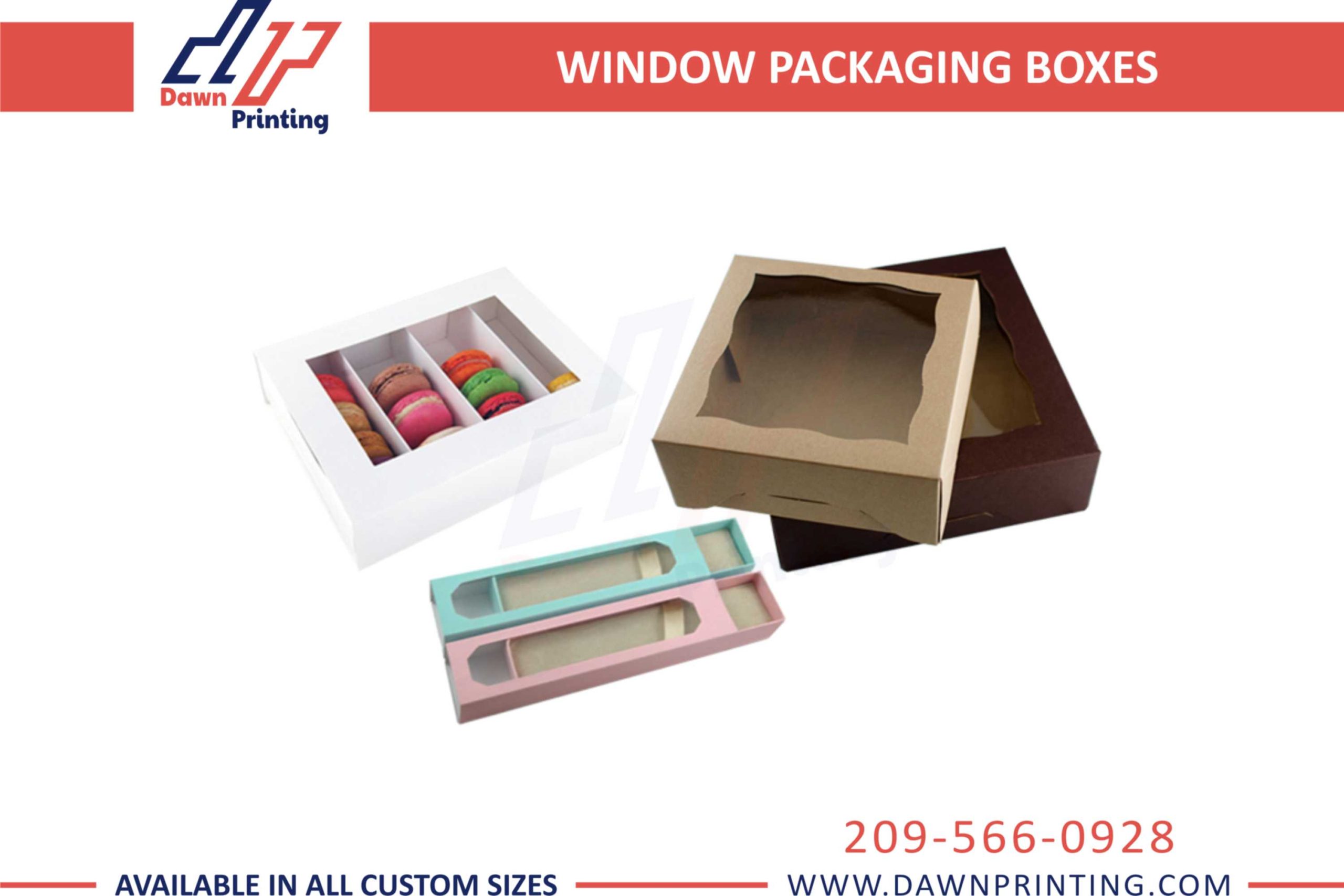 Custom Clear Window Packaging Boxes - Dawn Printing
