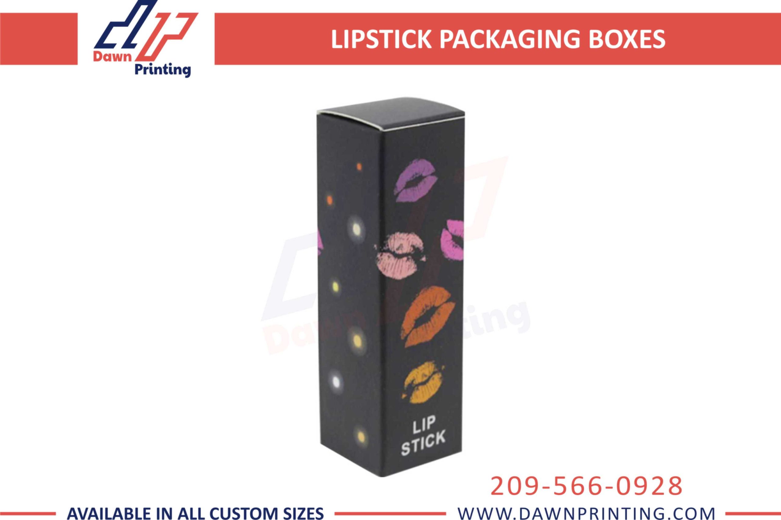 Custom Print Lipstick Packaging Boxes - Dawn Printing
