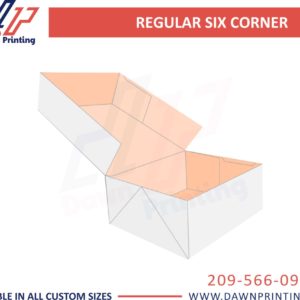 Dawn Printing - Custom Printed Regular Six Corner Boxes
