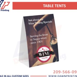 Festival Table Tents - Dawn Printing
