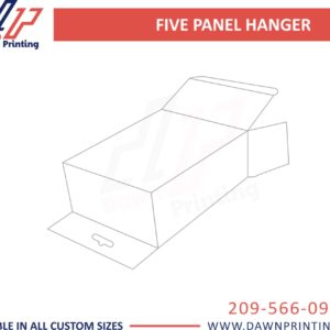 Custom Five Panel Hanger Packaging Boxes - Dawn Printing
