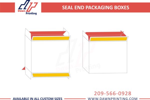 Custom SEAL END Packaging BOXES - Dawn Printing
