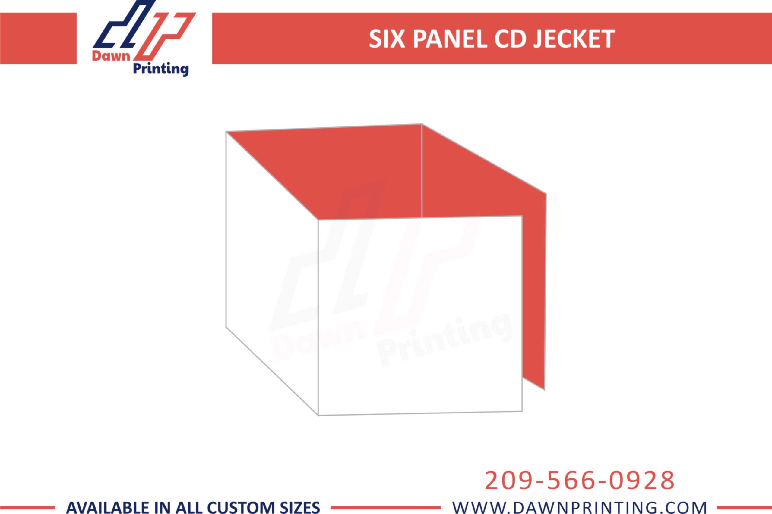 Custom Six Panel Cd Jacket Printing and Packaging - Dawn Printing