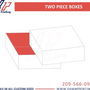Custom Printed TWO PIECE BOXES - Dawn Printing